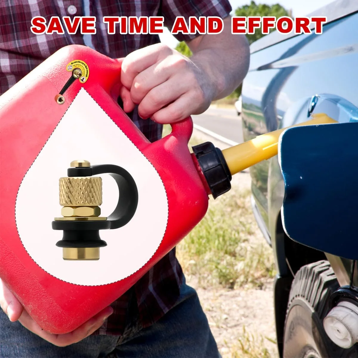 دریچه هواکش درب باک بنزین Magicfour، بسته 3 عددی، کیت جایگزین دریچه هواکش برای باک بنزین، آب و روغن برای جریان سریعتر، بدون نیاز به کشیدن سیم