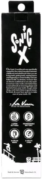 مسواک برقی شارژی Sonic X ساخته شده توسط دندانپزشکان برای نوجوانان - Bad to The Bone