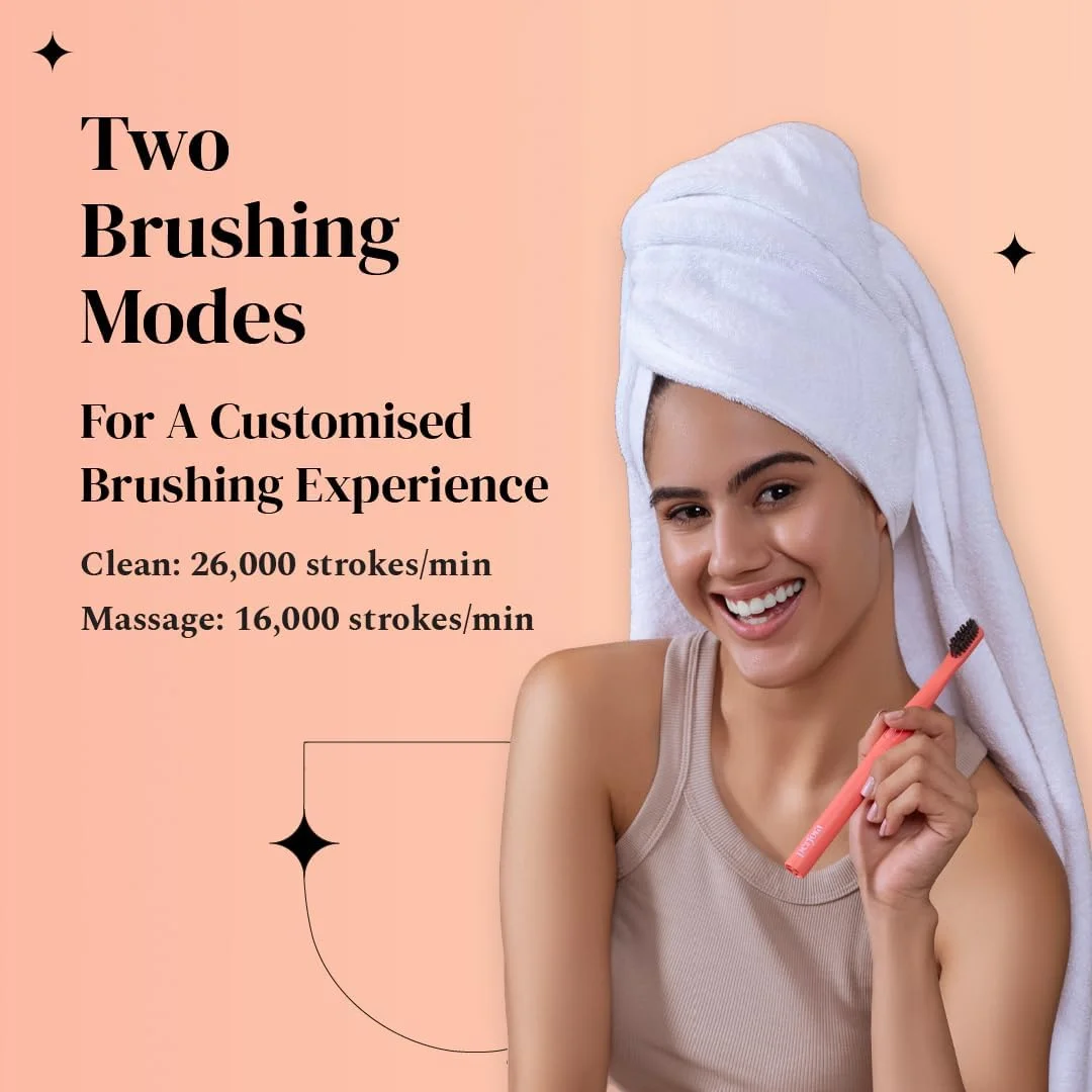 مسواک برقی پرفورا | مسواک برقی، مسواک برقی برای کودکان، آقایان و بانوان، هدیه های دیوالی، 2 حالت، تغذیه با باتری AAA، عمر باتری 90 روزه، 001 - خاکستری زغالی (بسته 1 عددی)