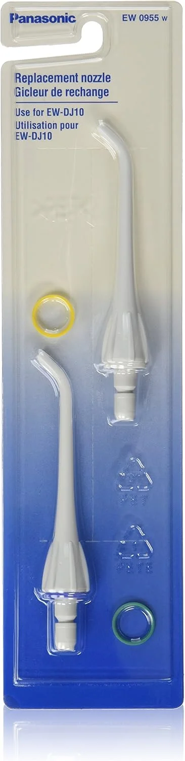 نازل جایگزین جت آب پاناسونیک، سازگار با نخ دندان های آبی EW-DJ10-W و EW-DJ10-A، سفید، 2 عدد