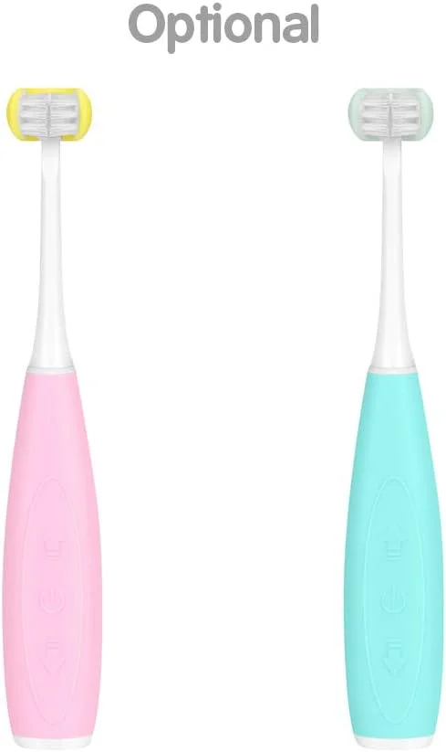 مسواک برقی کودک پپیسکی با سر برس نرم سه بعدی، 3 حالت مسواک زدن، تایمر 2 دقیقه ای، مسواک برقی صوتی با موهای نرم و سر برس قابل تعویض برای کودکان پسر و دختر بالای 6 سال