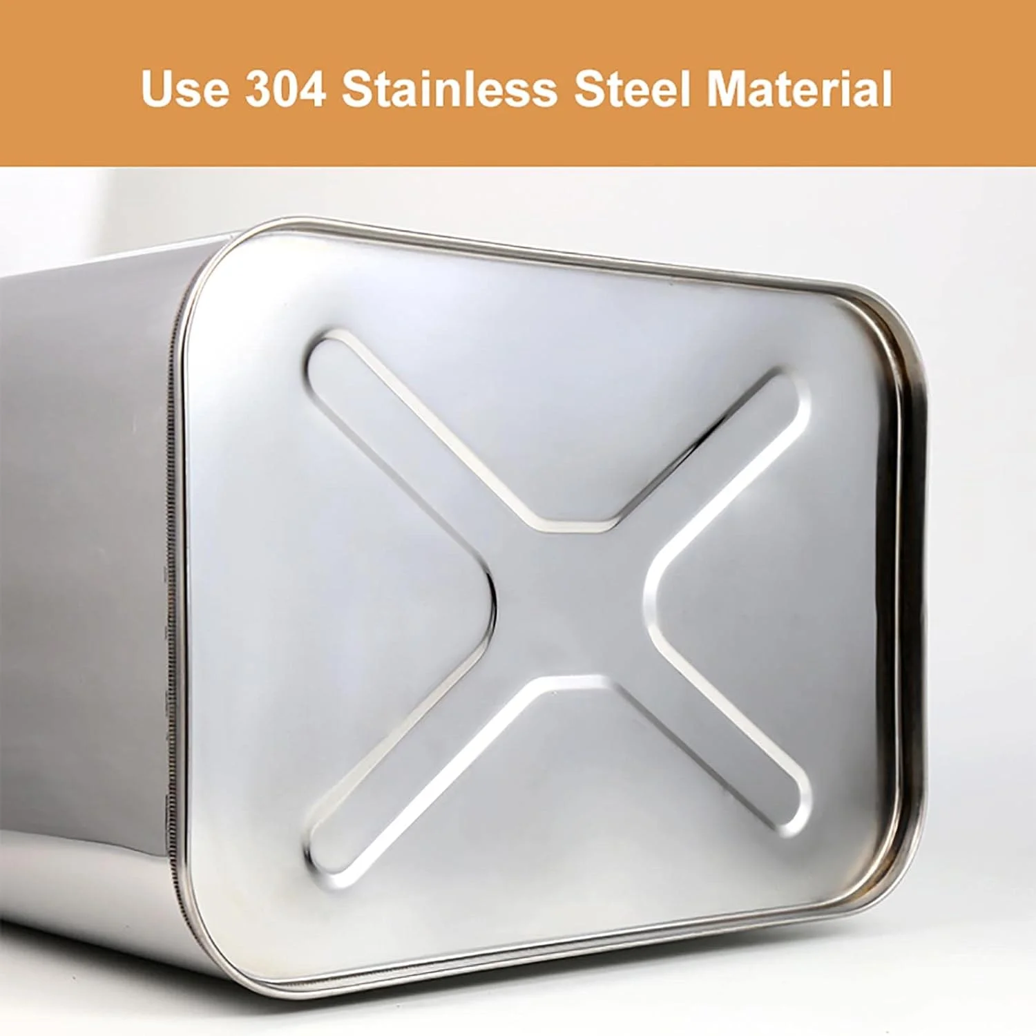 مخزن سوخت استیل 304 - گالن بنزین مناسب خودرو، ای تی وی، لوازم جانبی موتور سیکلت در اندازه های 10، 15 و 20 لیتری