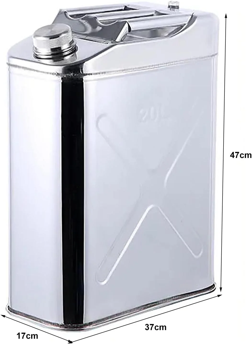 مخزن سوخت استیل 304 - گالن بنزین مناسب خودرو، ای تی وی، لوازم جانبی موتور سیکلت در اندازه های 10، 15 و 20 لیتری