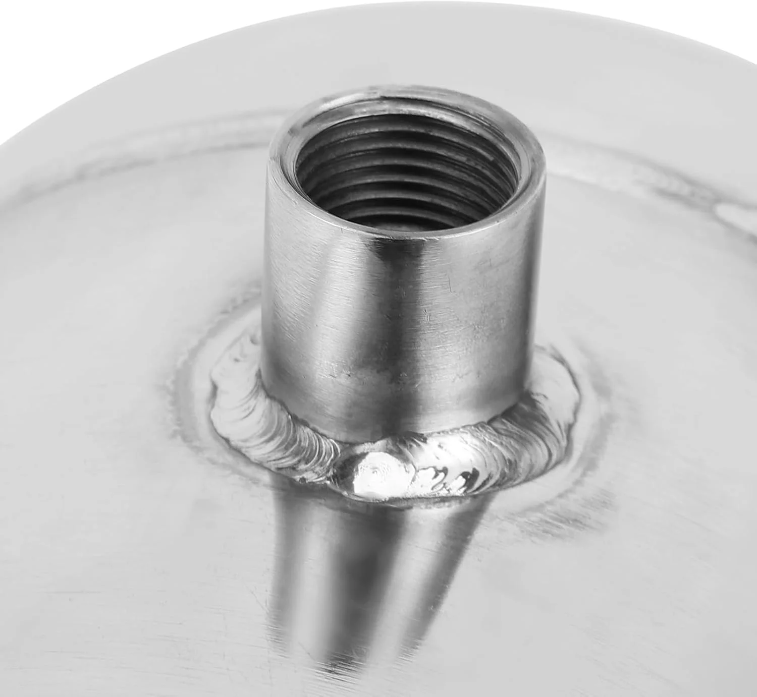 مخزن ذخیره گاز 5 لیتری استیل ضد زنگ، مخزن 4 پورت برای جعبه هوا، بافر خلاء برای تولید صنعتی، فشار قوی 1/4NPT