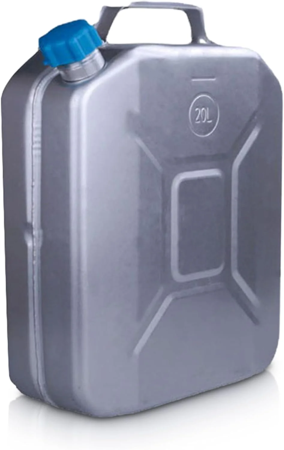 مخزن بنزین 20 لیتری، قوطی بنزین قابل حمل آلومینیومی مقاوم در برابر شعله، دریچه های اتوماتیک کالیبر 55 میلی متری ضخامت دیواره 1.2 میلی متری مخازن سوخت یدکی برای خودرو و موتورسیکلت