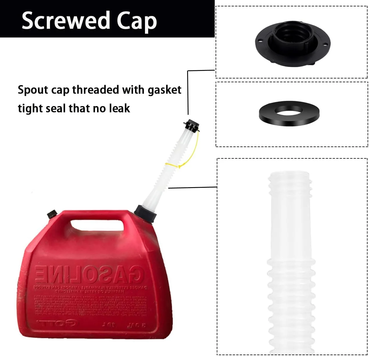 کیت جایگزینی نازل مخزن سوخت، نازل انعطاف پذیر برای انتقال سوخت به همراه واشر، درپوش هواکش، درپوش پایه و مته برای اکثر مخازن سوخت و آب ۱، ۲ و ۵ گالنی کیت جایگزینی نازل مخزن سوخت، نازل انعطاف پذیر برای انتقال سوخت به همراه واشر، درپوش هواکش، درپوش پایه و مته برای اکثر مخازن سوخت و آب ۱، ۲ و ۵ گالنی