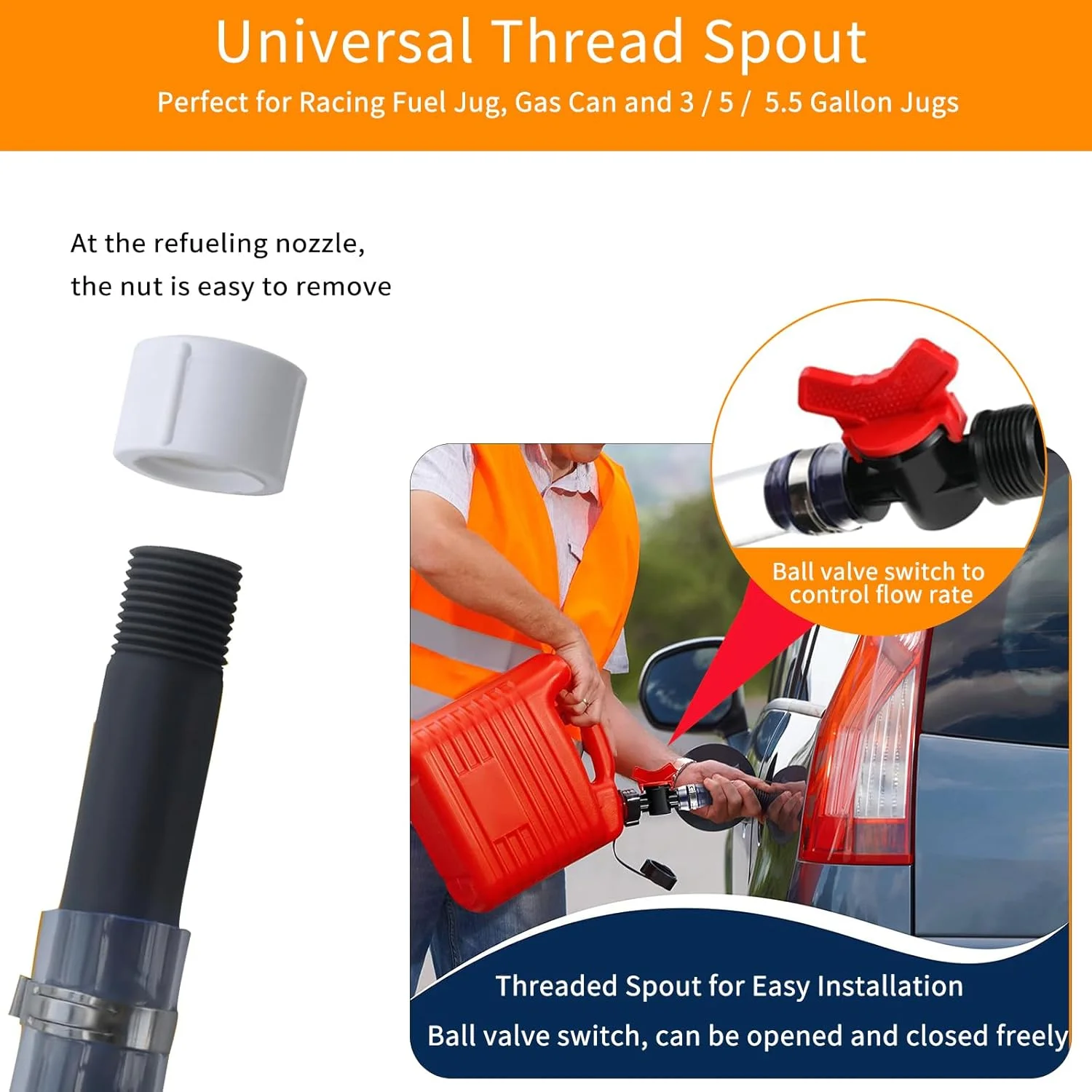 شیلنگ جایگزین برای دبه های بنزین، مناسب برای VP Racing، شیلنگ نازل دبه سوخت با شیر توپی 3044، دبه سوخت مسابقه ای VP، دبه های Egs، دبه های LC2، Scribner شیلنگ جایگزین برای دبه های بنزین، مناسب برای VP Racing، شیلنگ نازل دبه سوخت با شیر توپی 3044، دبه سوخت مسابقه ای VP، دبه های Egs، دبه های LC2، Scribner