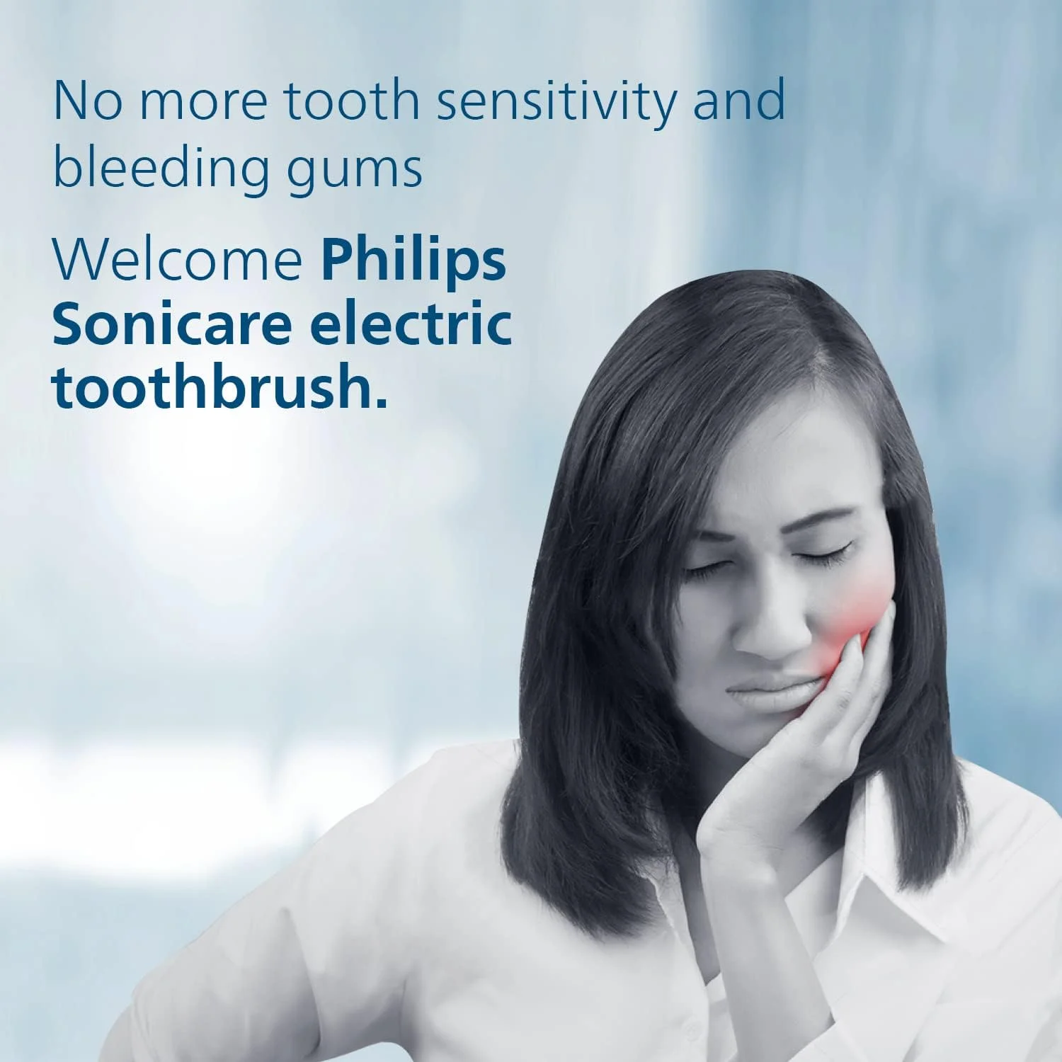 Philips Sonicare ElectricToothbrush - Galway 1100 Series. Built in pressure sensor, Easy Start tech, Quad Pacer, 2 minute smart timer HX3641/11