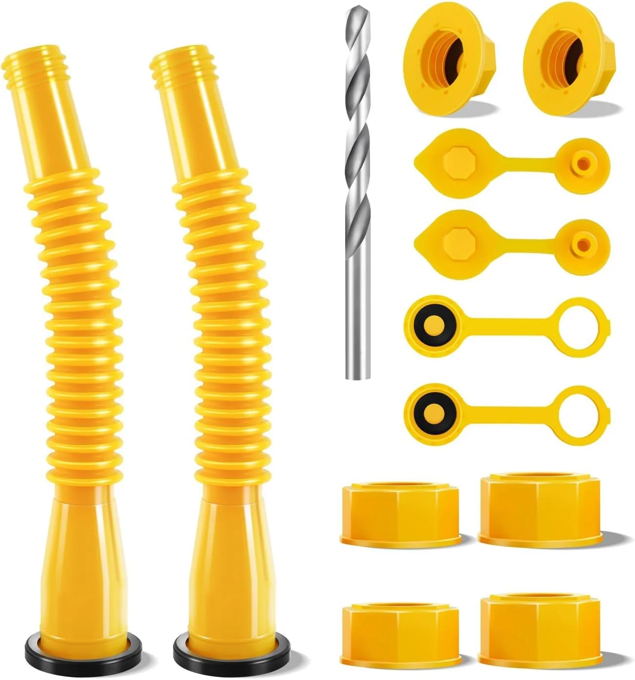 نازل جایگزین برای گالن بنزین، نازل جایگزین ضد ریزش گالن بنزین، کیت 2 عددی نازل گالن بنزین بدون نشتی، نازل جایگزین ارتقا یافته گالن بنزین با نازل انعطاف پذیر، دریچه گالن بنزین، مناسب برای اکثر گالن های 1/2/5/10 گالنی نازل جایگزین برای گالن بنزین، نازل جایگزین ضد ریزش گالن بنزین، کیت 2 عددی نازل گالن بنزین بدون نشتی، نازل جایگزین ارتقا یافته گالن بنزین با نازل انعطاف پذیر، دریچه گالن بنزین، مناسب برای اکثر گالن های 1/2/5/10 گالنی