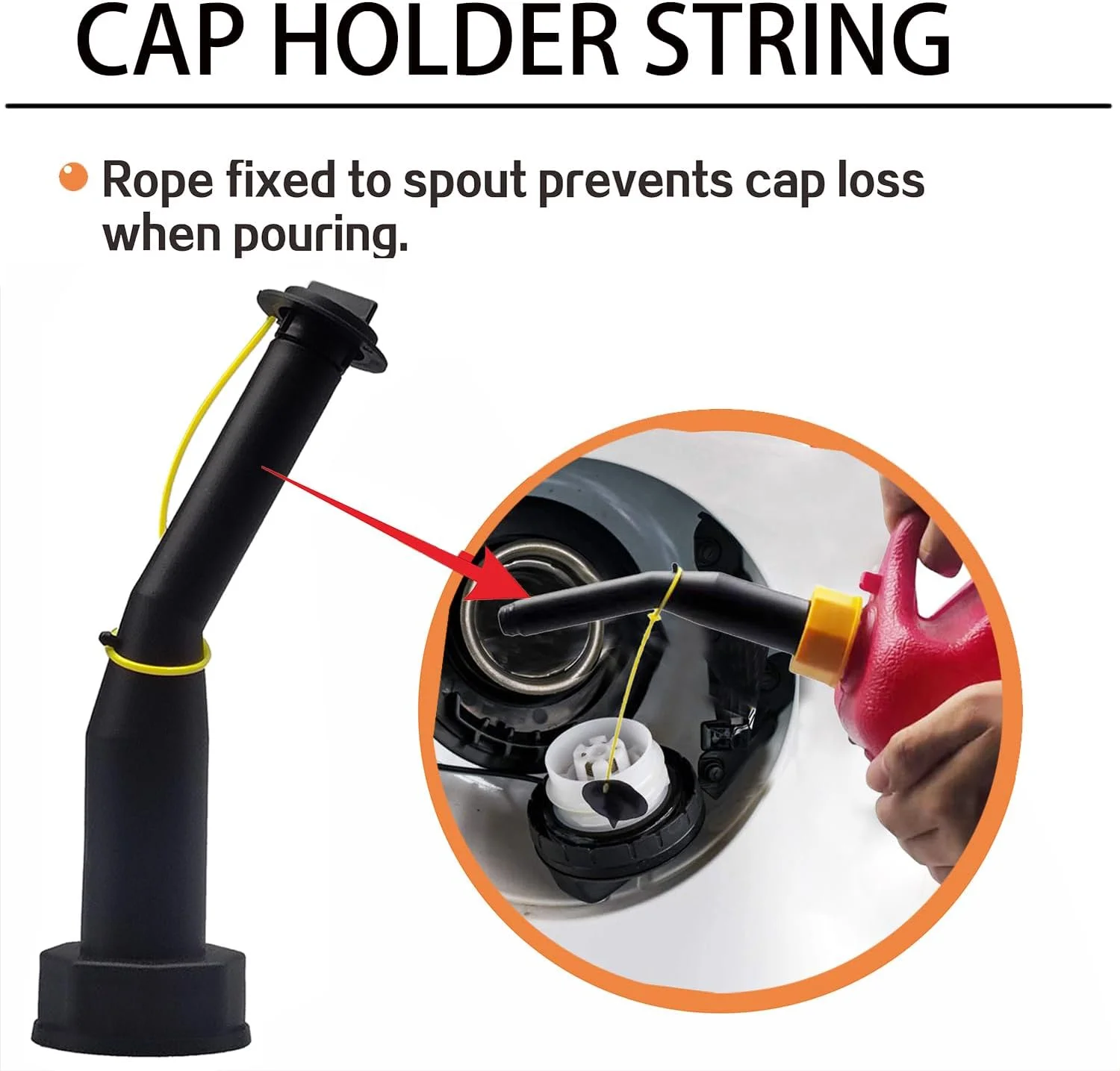 نازل جایگزین برای گالن بنزین مدل قدیمی به همراه نازل انعطاف پذیر، درپوش های پیچی با رزوه درشت و ریز، درپوش هواکش، سازگار با اکثر مخازن سوخت قدیمی و دبه های آب - بسته 4 عددی نازل جایگزین برای گالن بنزین مدل قدیمی به همراه نازل انعطاف پذیر، درپوش های پیچی با رزوه درشت و ریز، درپوش هواکش، سازگار با اکثر مخازن سوخت قدیمی و دبه های آب - بسته 4 عددی