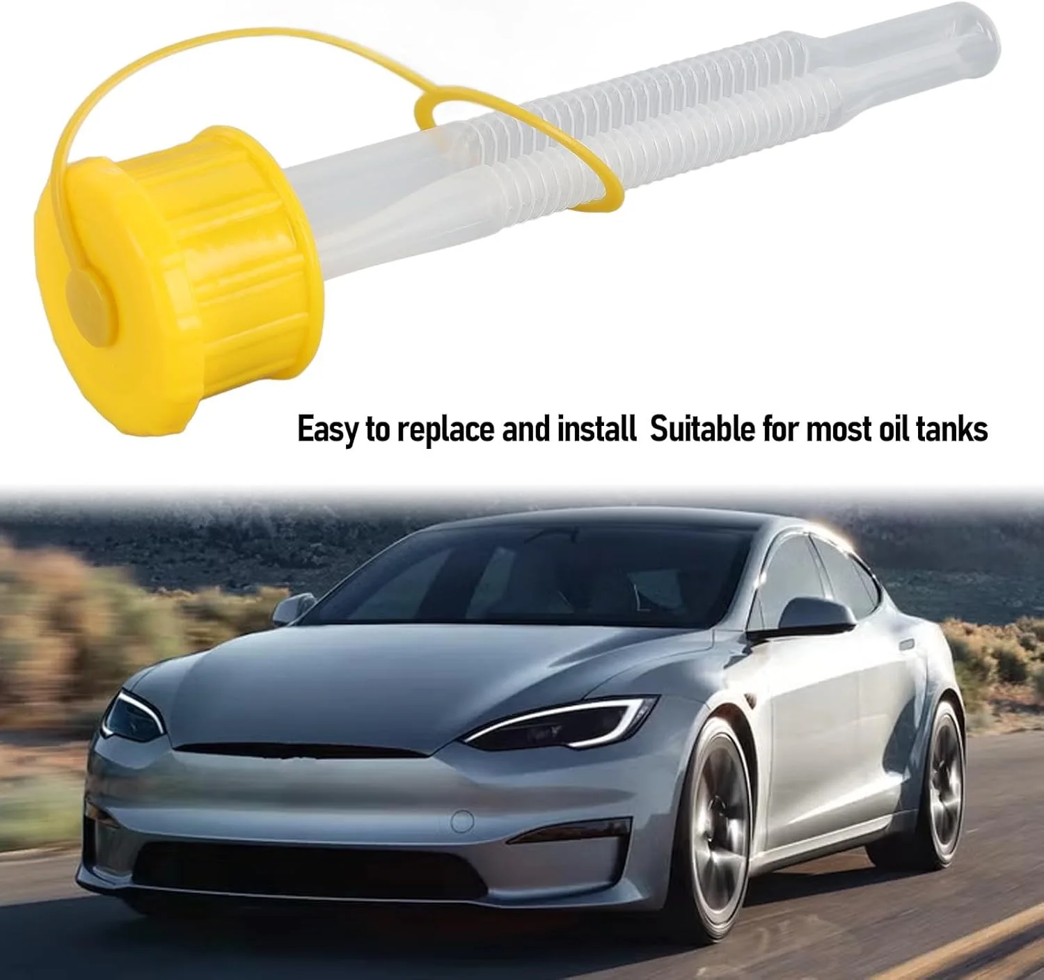 نازل جایگزین برای گالن بنزین، کیت ضد ریزش و بدون نشتی با نازل انعطاف پذیر، درپوش هواکش ارتقا یافته، مناسب برای اکثر گالن های 1/2/5/10 گالنی، ساخته شده از مواد ABS درجه یک