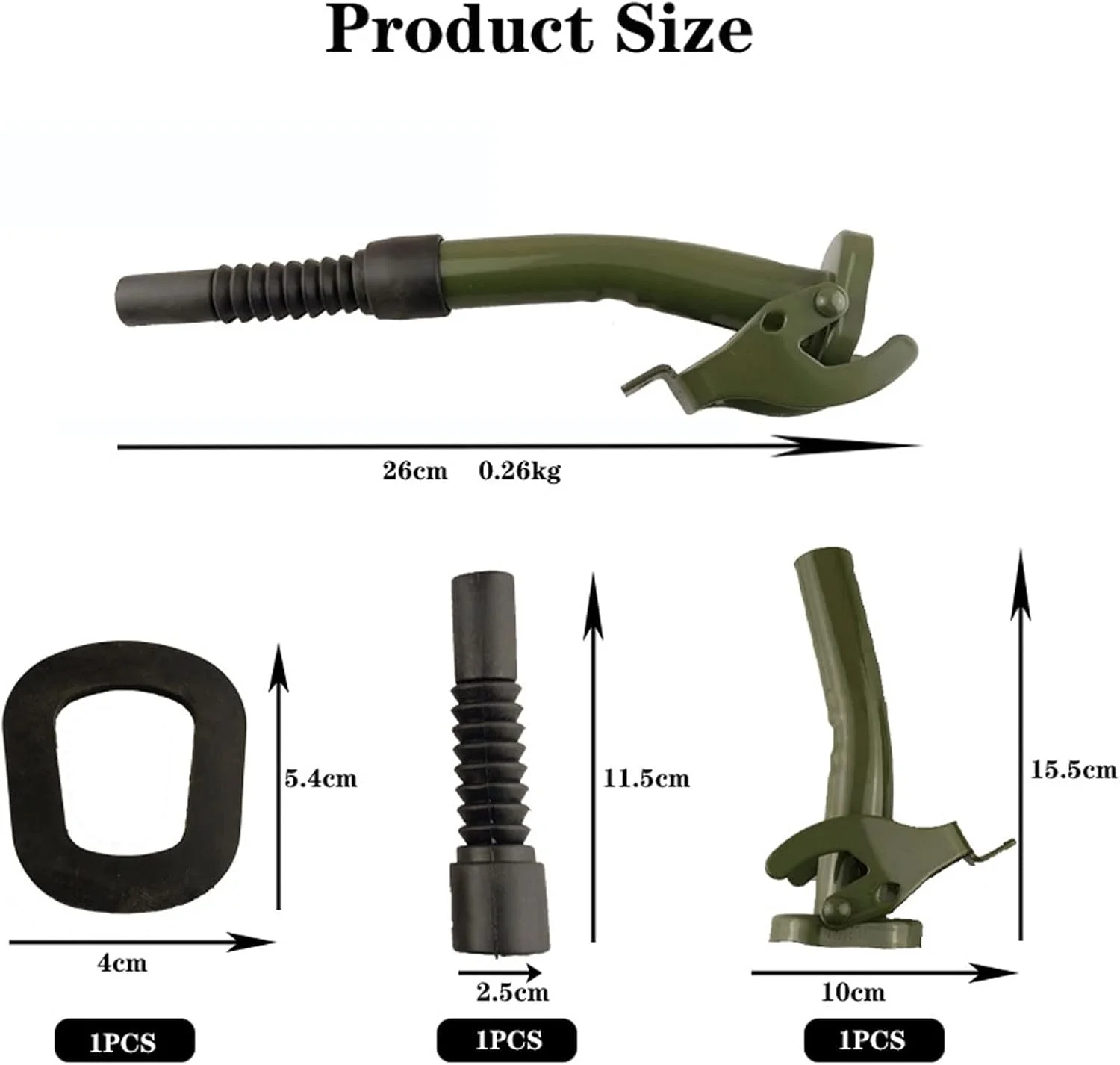 کیت نازل جایگزین برای گالن بنزین، مناسب سطل فلزی 5، 10 و 20 لیتری، ابزار لوله کشی صفحه فولادی کربنی جهانی