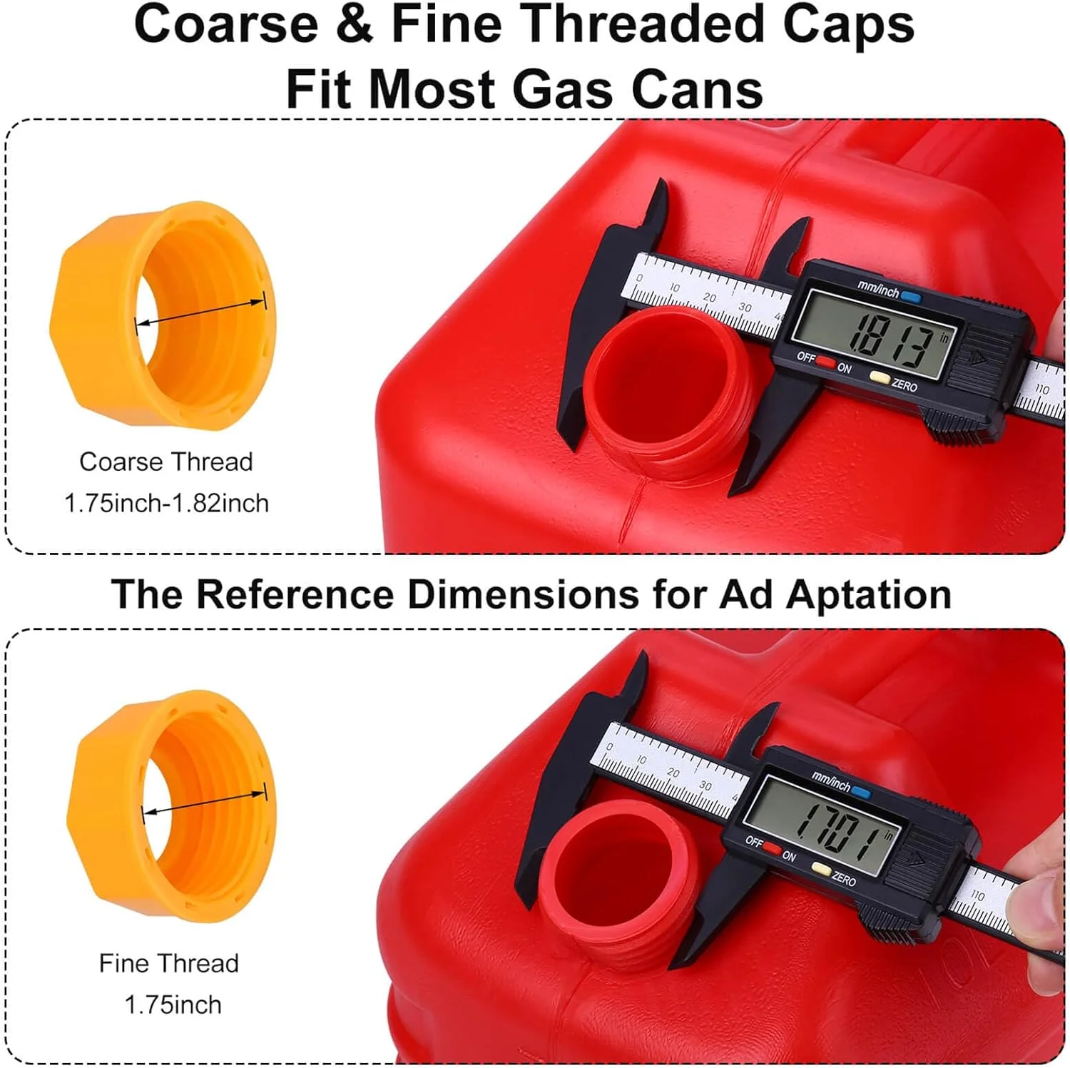 نازل جایگزین برای گالن بنزین، نازل گالن سوخت، نازل مخزن بنزین، نازل گالن بنزین، (کیت 3 عددی - زرد) با 3 عدد درب رزوه درشت و 3 عدد درب رزوه ریز، نازل انعطاف پذیر مناسب، دارای حلقه آب بندی داخلی برای جلوگیری از نشتی نازل جایگزین برای گالن بنزین، نازل گالن سوخت، نازل مخزن بنزین، نازل گالن بنزین، (کیت 3 عددی - زرد) با 3 عدد درب رزوه درشت و 3 عدد درب رزوه ریز، نازل انعطاف پذیر مناسب، دارای حلقه آب بندی داخلی برای جلوگیری از نشتی