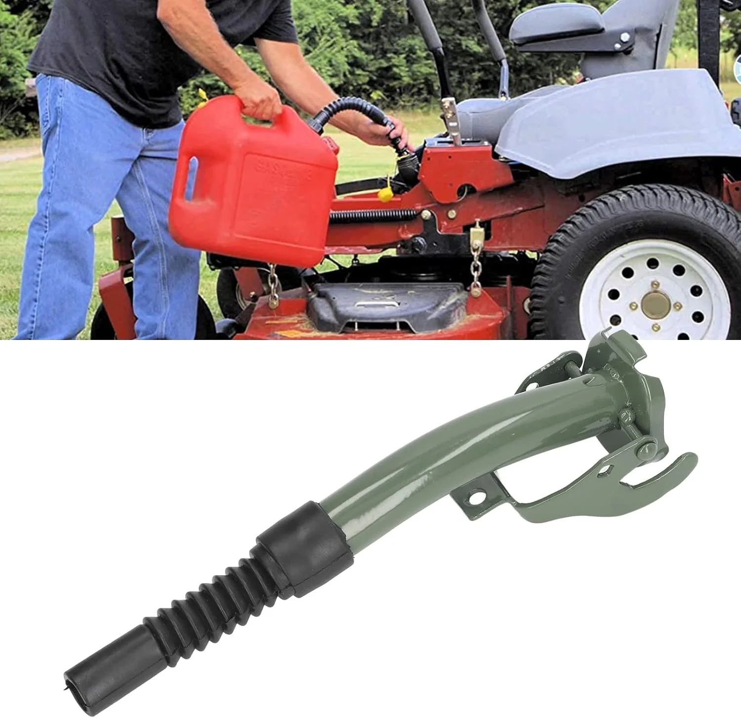 کیت نازل جایگزین برای گالن بنزین، مناسب سطل فلزی 5، 10 و 20 لیتری، ابزار لوله کشی صفحه فولادی کربنی جهانی