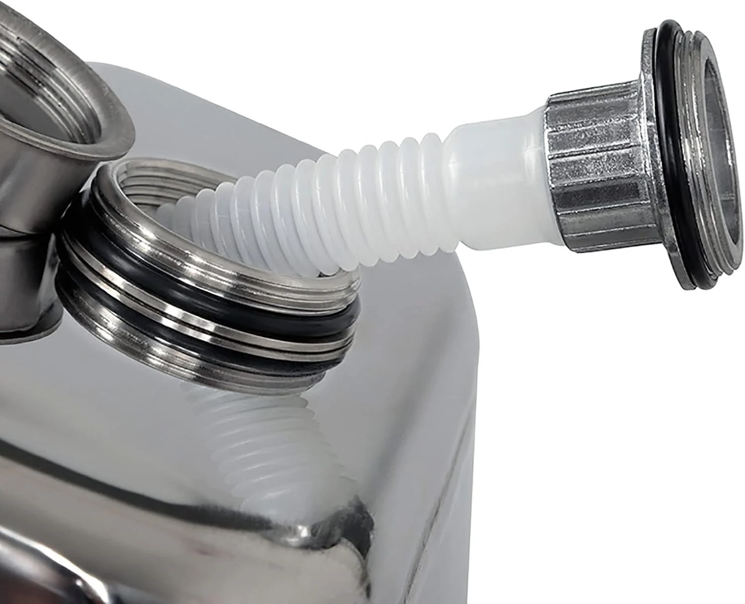 Portable Can Fuel Tanks 304 Stainless Steel Petrol Cans Car Can Mount Motorcycle can Gas Can Gasoline Oil Container fuel Canister (Red 10L)