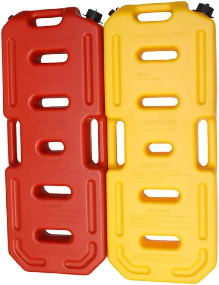مجموعه مخزن سوخت قابل حمل 30 لیتری، قرمز، مخازن انتقال سوخت پلاستیکی سنگین، مناسب برای موتور سیکلت، تویوتا، جیپ