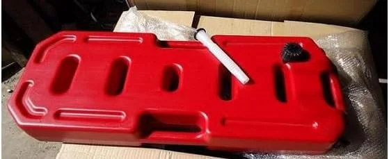 مجموعه مخزن سوخت قابل حمل 30 لیتری، قرمز، مخازن انتقال سوخت پلاستیکی سنگین، مناسب برای موتور سیکلت، تویوتا، جیپ