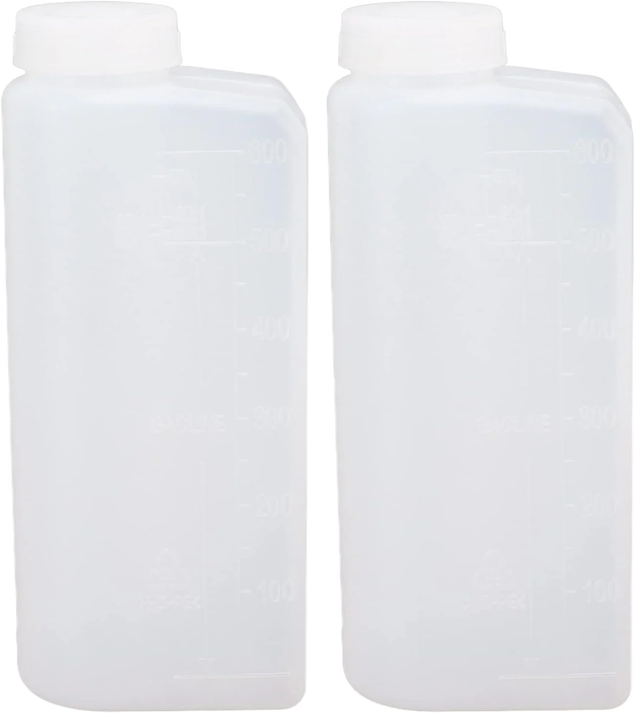 بطری مخلوط روغن بنزین 600 میلی لیتری 2 تکه، ظرف مخلوط کننده روغن حرفه ای برای اره زنجیری و ماشین های اتو