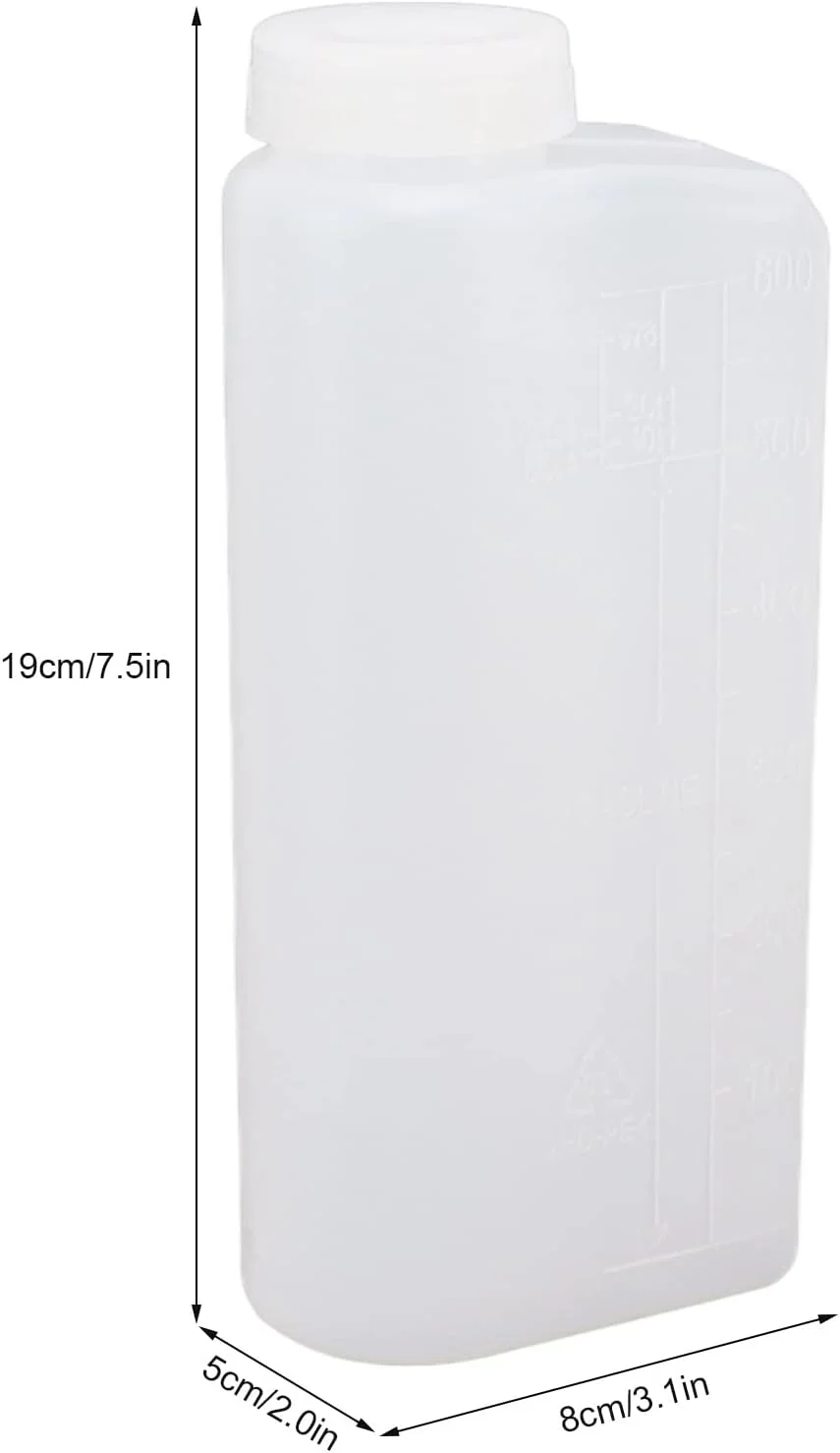 بطری مخلوط روغن بنزین 600 میلی لیتری 2 تکه، ظرف مخلوط کننده روغن حرفه ای برای اره زنجیری و ماشین های اتو