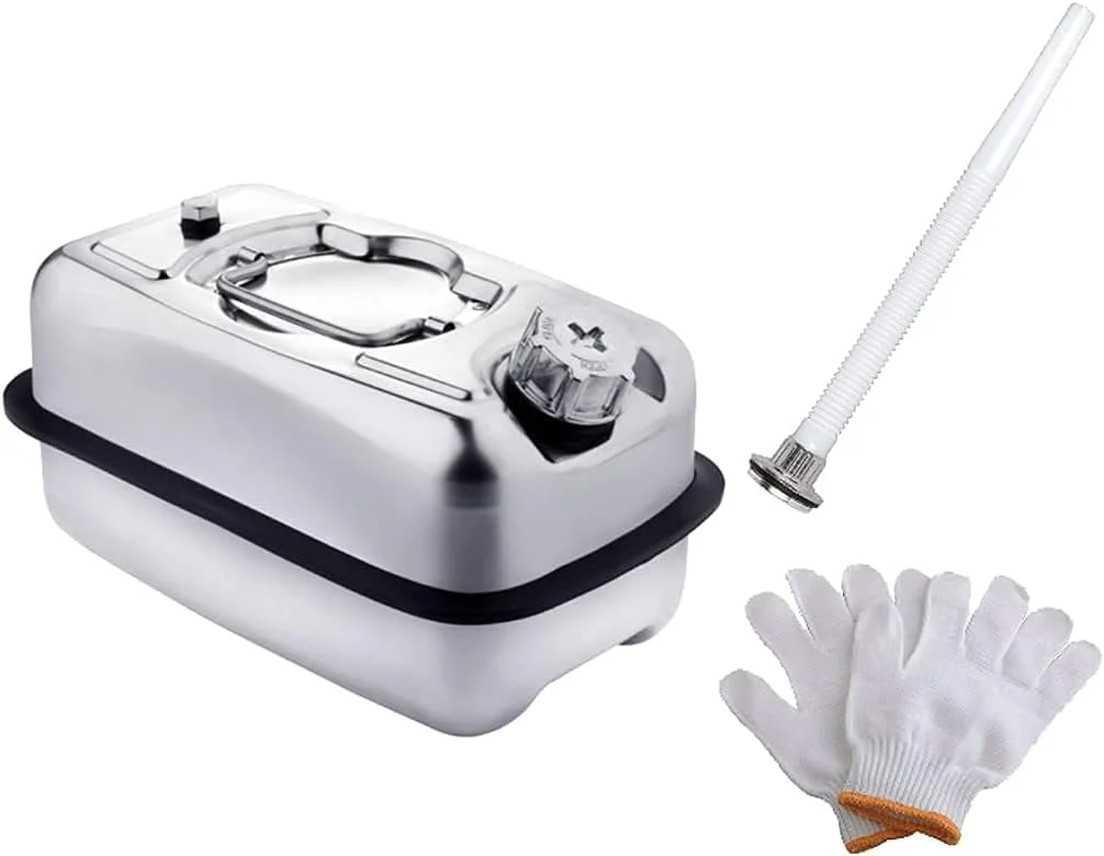 5L Mini Metal Fuel Can, Portable 304 Stainless Steel Petrol Cans Motorcycle Petrol Diesel Spare Can Gasoline Tank Metal Can 5L Mini Metal Fuel Can, Portable 304 Stainless Steel Petrol Cans Motorcycle Petrol Diesel Spare Can Gasoline Tank Metal Can