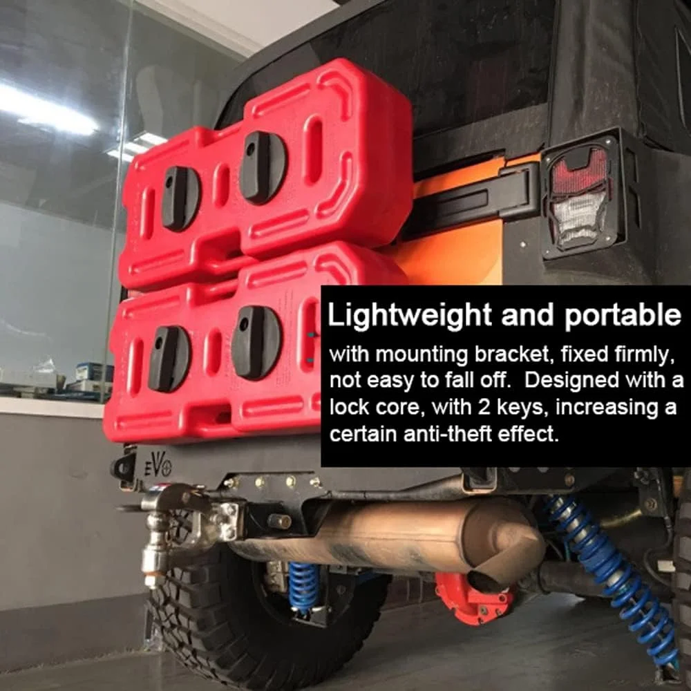 Pepisky 1.3 Gallon Fuel Tanks 5L Portable oline Diesels Containers -Static Backup Petrol Storage Tanks with Lock & Key for Car Motorcycle Truck SUV ATV Off-Road Vehicle Pepisky 1.3 Gallon Fuel Tanks 5L Portable oline Diesels Containers -Static Backup Petrol Storage Tanks with Lock & Key for Car Motorcycle Truck SUV ATV Off-Road Vehicle