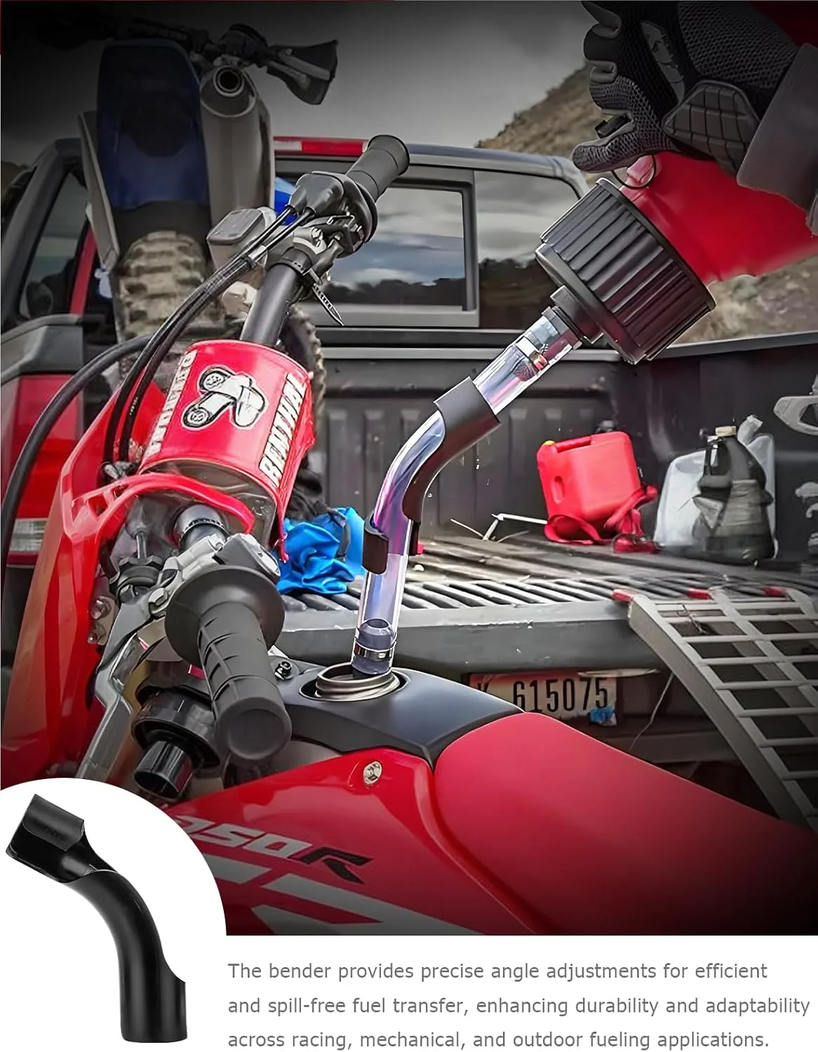 خم کن شلنگ 3 عددی برای مخازن سوخت مسابقه ای و گالن های بنزین - سنگین