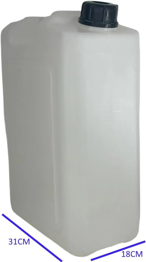 Plastic Jerry Can Heavy Duty 20Litre - Water and Fuel Storage - KYLAQ