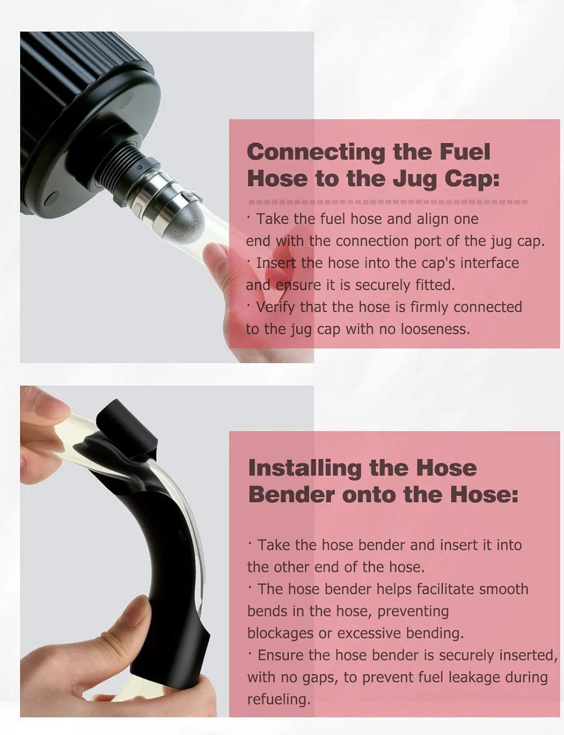 خم کن شلنگ 3 عددی برای مخازن سوخت مسابقه ای و گالن های بنزین - سنگین