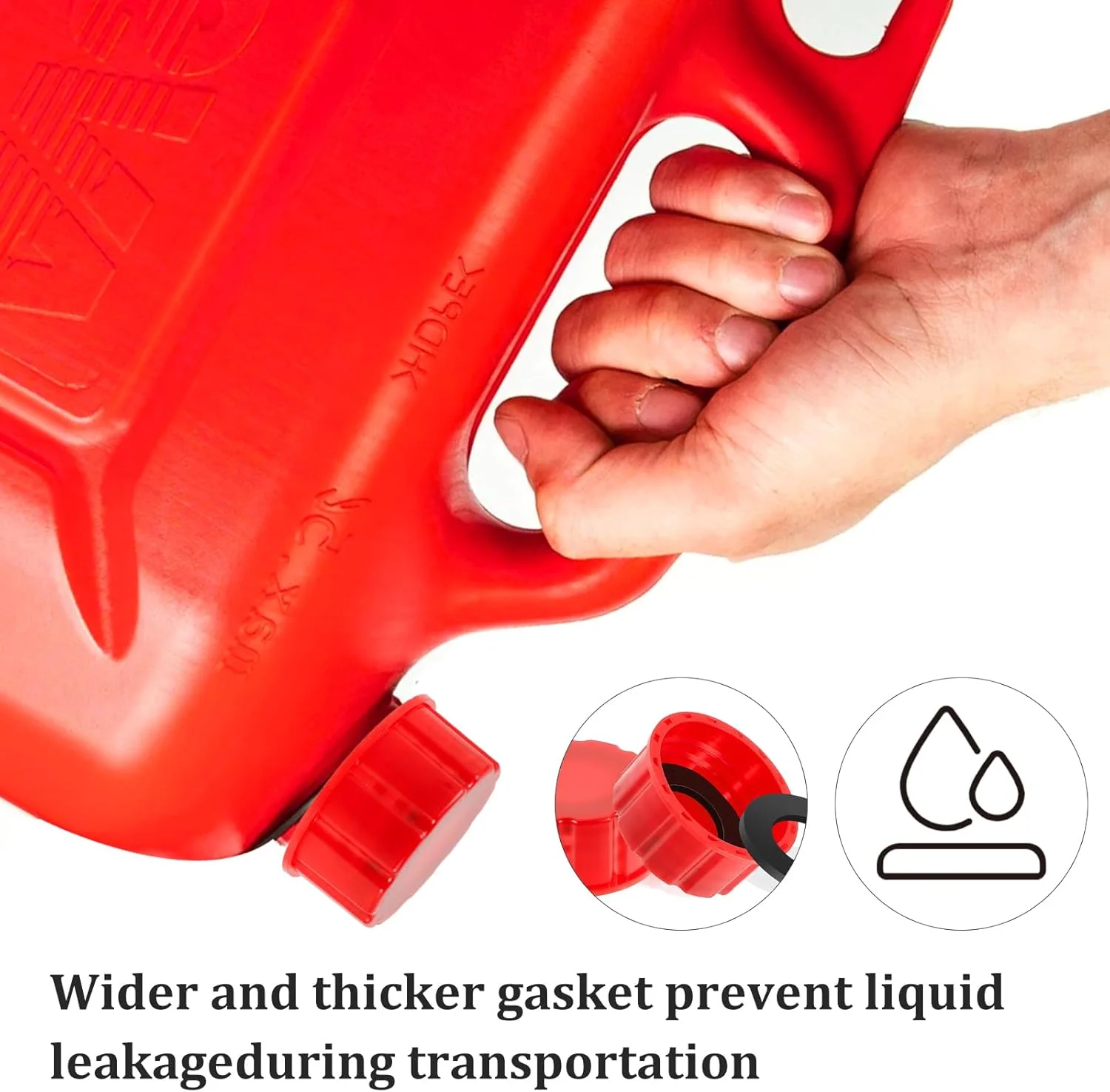 درب باک بنزین پیریو، مناسب برای باک های 5 گالن با رزوه درشت، درب جایگزین باک بنزین 5 گالن، درب باک قابل حمل برای باک های پلاستیکی و فلزی، 4 عدد