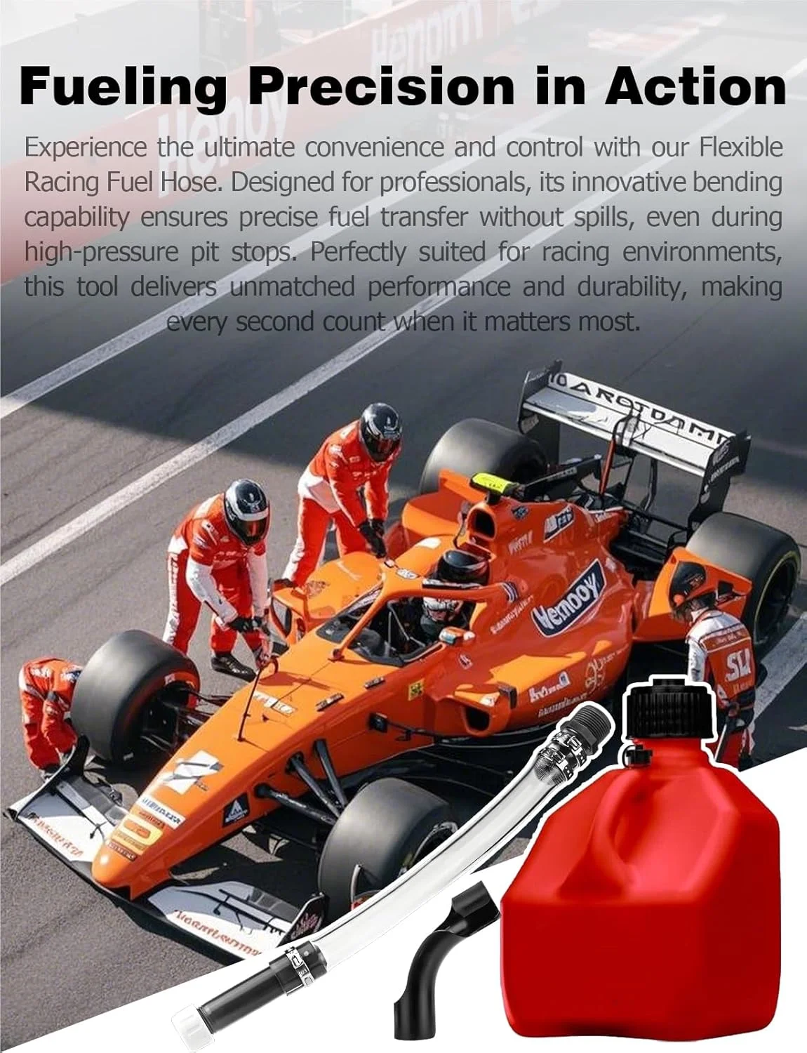 خم کن شلنگ 3 عددی برای مخازن سوخت مسابقه ای و گالن های بنزین - سنگین