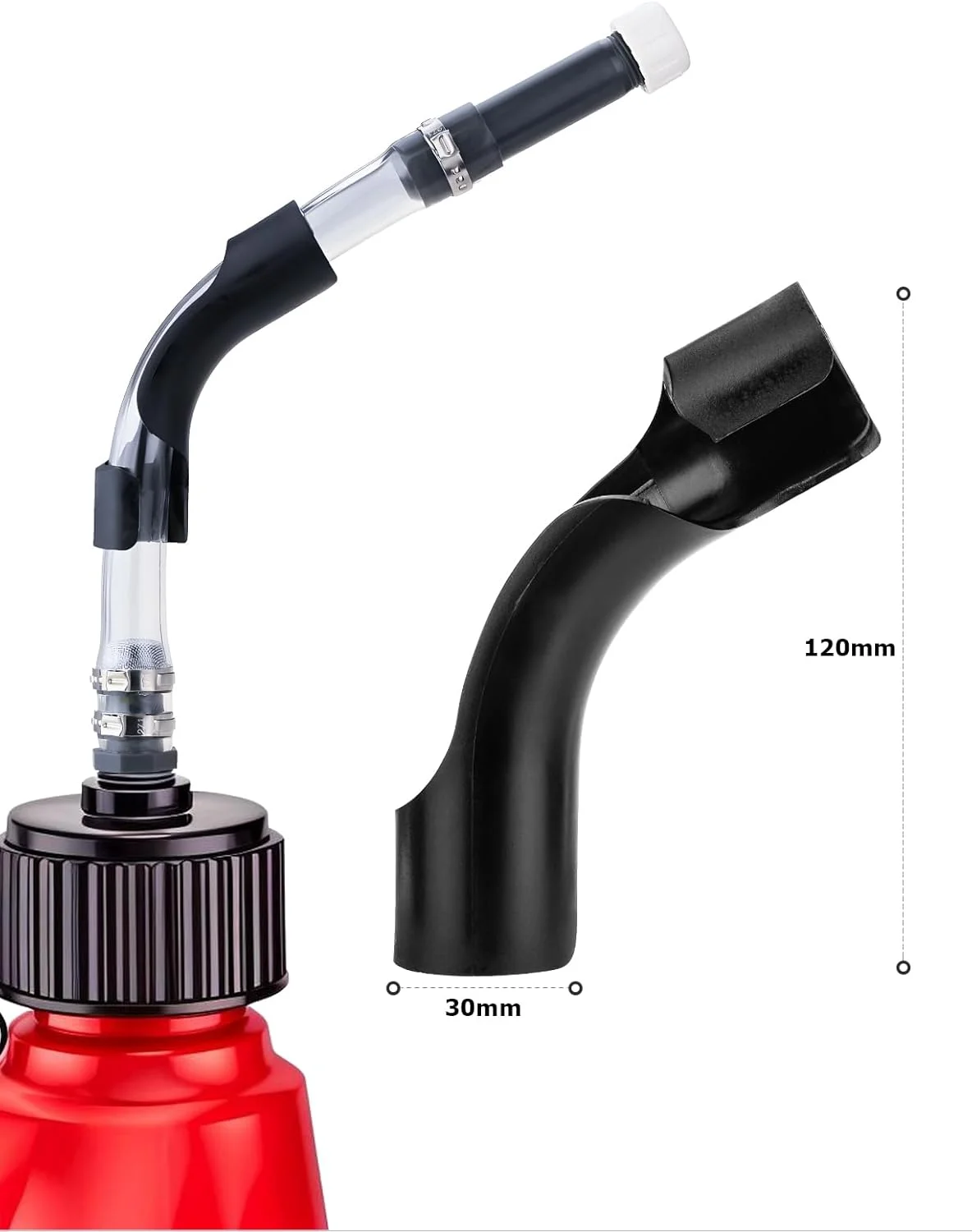 خم کن شلنگ 3 عددی برای مخازن سوخت مسابقه ای و گالن های بنزین - سنگین