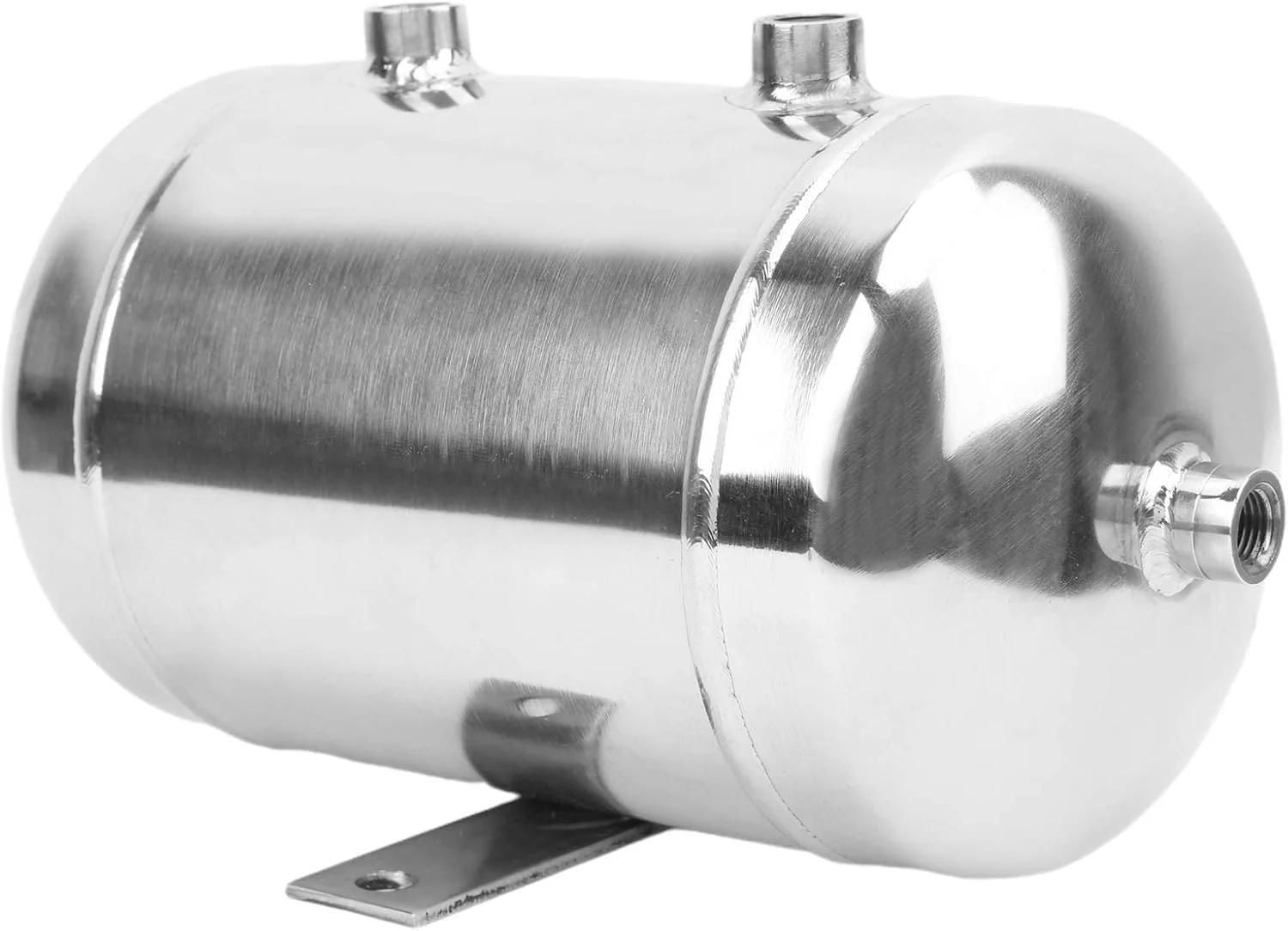 مخزن گاز پرداخت شده 3 لیتری افقی با فشار بالا، مخزن ذخیره هوا، فولاد ضد زنگ 4 پورت مخزن گاز پرداخت شده 3 لیتری افقی با فشار بالا، مخزن ذخیره هوا، فولاد ضد زنگ 4 پورت