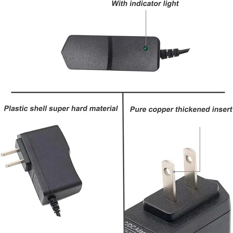 LOXIGIOER AC Charger Fit for Fairywill Sonic Electric Toothbrush: FW-917 SG-508 FW-508 FW-507 FW508 FW507 D1 D3 D7 D8 E6 E10 E11 P11 Plus Pro Power Supply Adapter Cord