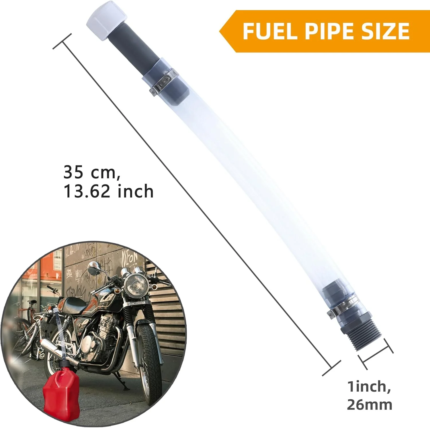 Mapleza Racing Fuel Jug Hose Kit -Vp Fuel Can spout Compatible with 3/5/5.5 Gallon Gas Cans, Improved Filter Design, Pack of 4