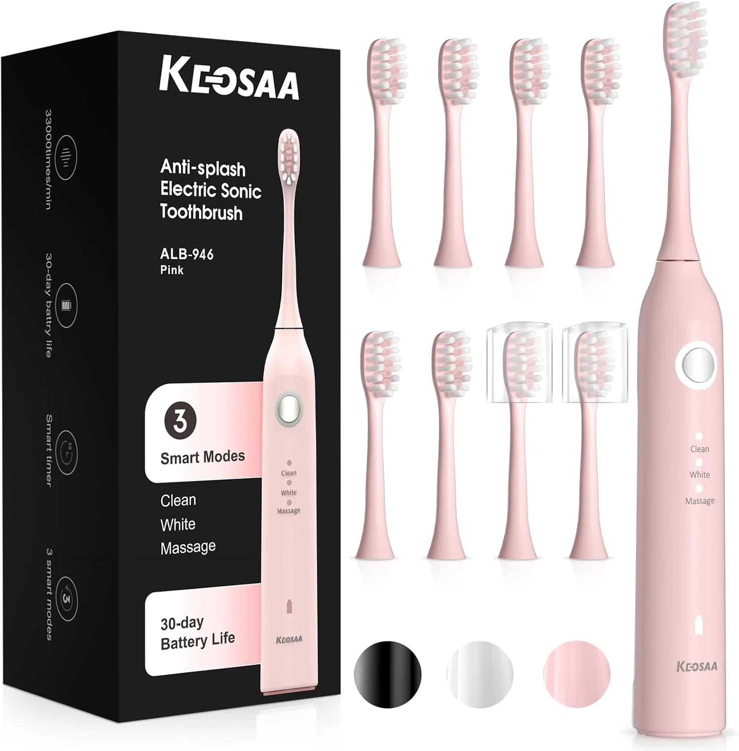 مسواک برقی کیوسا با 6 سری (946 صورتی)