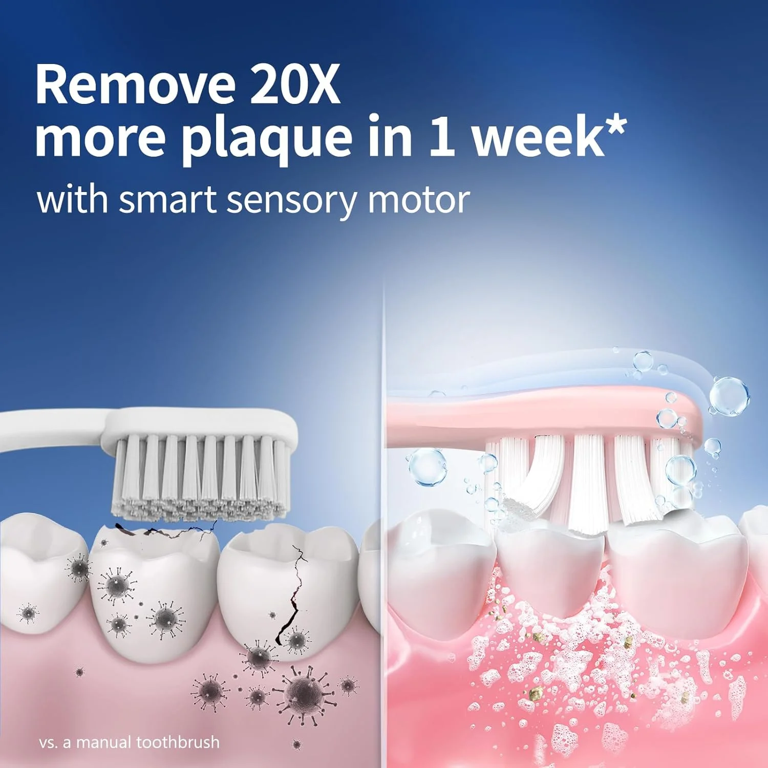 مسواک برقی کیوسا با 6 سری (946 صورتی)