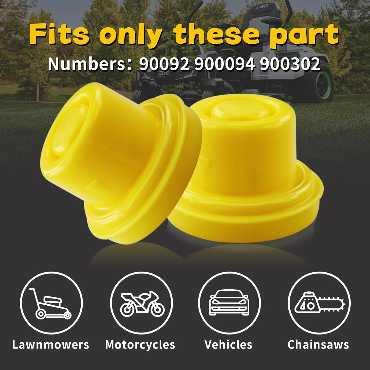 درب بنزین حرفه ای مپلزا مدل Top Hat Blitz، زرد - جایگزین جهانی خروجی با تهویه برای گالن های 1 و 2 گالنی بنزین، بسته 8 عددی