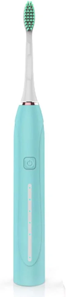 مسواک برقی HXXXN مناسب آقایان و بانوان، ضد آب، شارژ USB، مسواک نرم و کاملا اتوماتیک، تمیز کننده صوتی قابل حمل، آبی