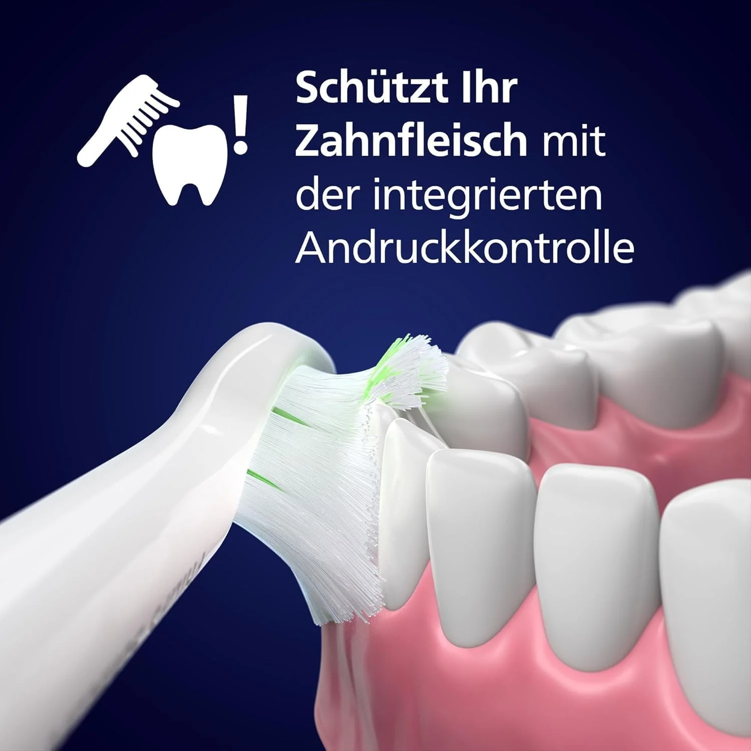 مسواک برقی فیلیپس Sonicare HX7119/01 5500، مسواک صوتی با 2 حالت تمیز کردن، کنترل فشار، EasyStart، SmarTimer و BrushPacer، سفید و سرمه ای، بسته 2 عددی