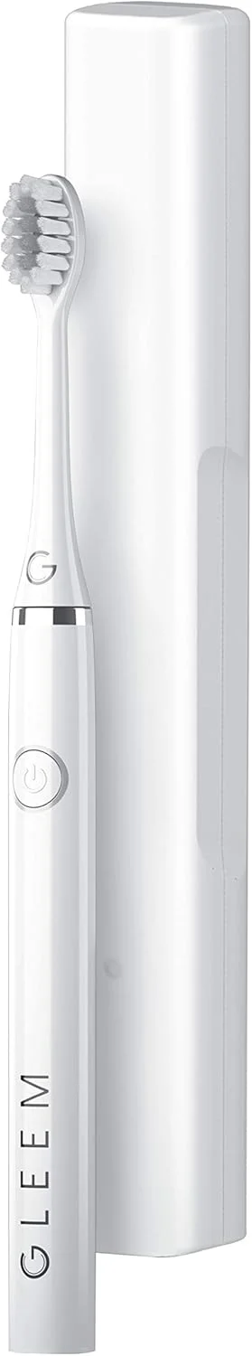 مسواک برقی با باتری Gleem، برس نرم، سفید