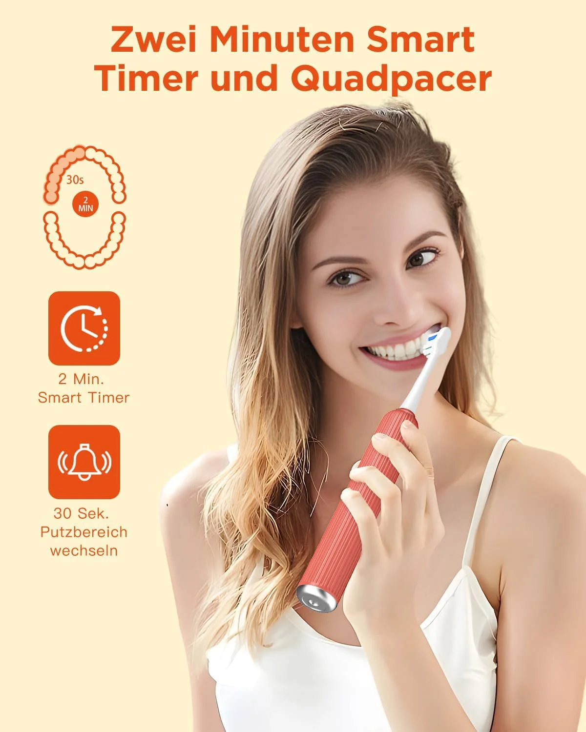 مسواک برقی سونیک بزرگسال با 8 سری مسواک و کیف مسافرتی، شارژر بی سیم بادوام و سریع، 5 حالت و تایمر هوشمند، مسواک مسافرتی، رز قرمز مسواک برقی سونیک بزرگسال با 8 سری مسواک و کیف مسافرتی، شارژر بی سیم بادوام و سریع، 5 حالت و تایمر هوشمند، مسواک مسافرتی، رز قرمز