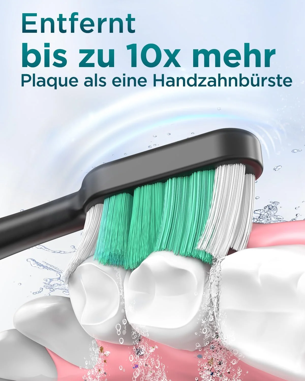 Electric Toothbrush for Adults and Children - Sonic Toothbrush, Electric Toothbrush with 8 Brush Heads, 90 Days Battery Life, 5 Modes, 50000VPM, Travel Case, Timer (Black) Electric Toothbrush for Adults and Children - Sonic Toothbrush, Electric Toothbrush with 8 Brush Heads, 90 Days Battery Life, 5 Modes, 50000VPM, Travel Case, Timer (Black)