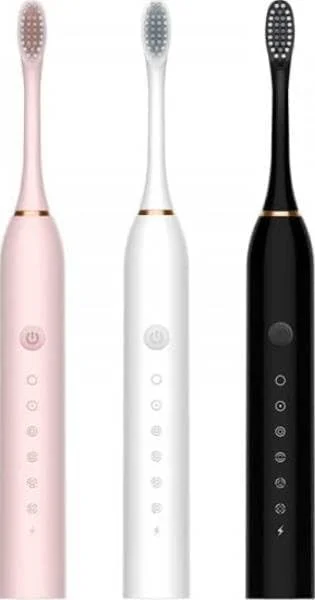 مسواک برقی USB قابل شارژ با 4 سری مسواک، 6 حالت تمیز کردن و مسواک ضد آب (صورتی) مسواک برقی USB قابل شارژ با 4 سری مسواک، 6 حالت تمیز کردن و مسواک ضد آب (صورتی)