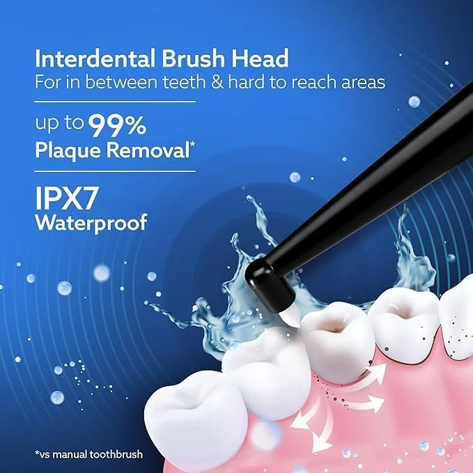 مسواک برقی صوتی بزرگسالان آگرارو مدل COSMIC PLUS با 5 حالت، 5 سری مسواک، 1 سری بین دندانی، کیف حمل و قابل شارژ با 4 ساعت شارژ تا 25 روز، مسواک برقی، (مشکی) مسواک برقی صوتی بزرگسالان آگرارو مدل COSMIC PLUS با 5 حالت، 5 سری مسواک، 1 سری بین دندانی، کیف حمل و قابل شارژ با 4 ساعت شارژ تا 25 روز، مسواک برقی، (مشکی)