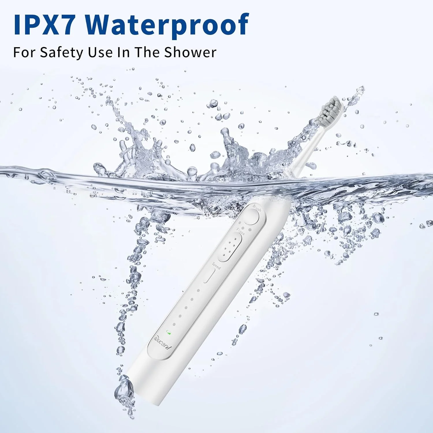 مسواک برقی دوکارد با نخ دندان آبی، 3 حالت مسواک صوتی و 5 سرعت نخ دندان آبی، ترکیبی از مسواک نخ دندان برای تمیز کردن دندان ها و از بین بردن پلاک با 4 سری جایگزین، سفید نقره ای مسواک برقی دوکارد با نخ دندان آبی، 3 حالت مسواک صوتی و 5 سرعت نخ دندان آبی، ترکیبی از مسواک نخ دندان برای تمیز کردن دندان ها و از بین بردن پلاک با 4 سری جایگزین، سفید نقره ای