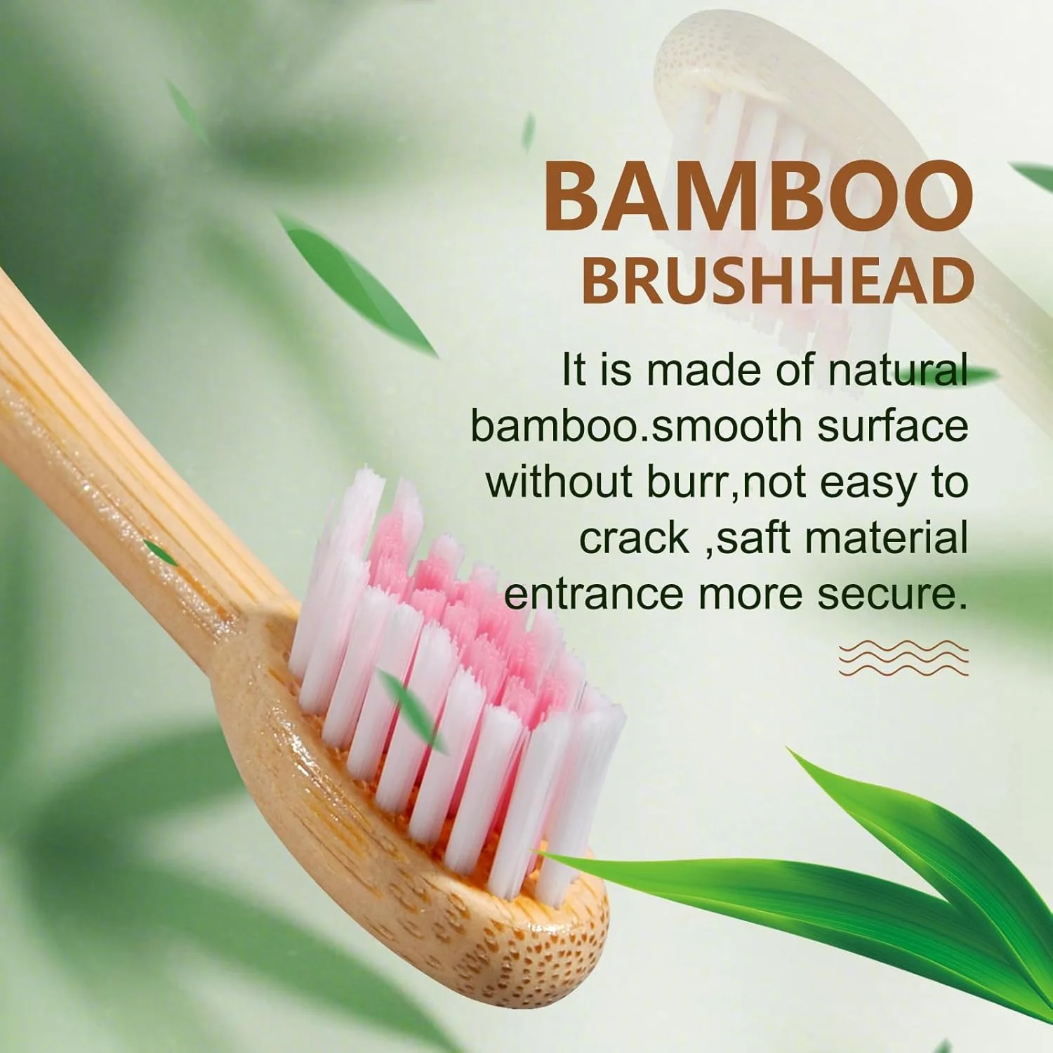 مسواک برقی بامبو برای بزرگسالان - طراحی سر مسواک بامبو با موهای نرم - 5 حالت تمیز کردن قابل تنظیم - فناوری ضد آب IPX7 ارتقا یافته برای بزرگسالان مسواک برقی بامبو برای بزرگسالان - طراحی سر مسواک بامبو با موهای نرم - 5 حالت تمیز کردن قابل تنظیم - فناوری ضد آب IPX7 ارتقا یافته برای بزرگسالان