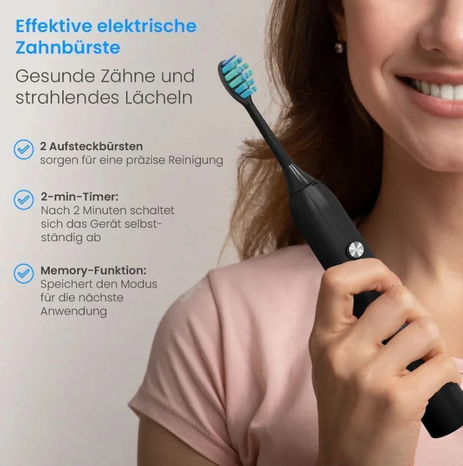 مسواک برقی صوتی Denta-M، ۴۰۰۰۰ پالس در دقیقه، ۵ حالت، تایمر هوشمند، IPX7، شامل ۲ برس و کابل USB، تمیز کردن عمیق و مراقبت از لثه مسواک برقی صوتی Denta-M، ۴۰۰۰۰ پالس در دقیقه، ۵ حالت، تایمر هوشمند، IPX7، شامل ۲ برس و کابل USB، تمیز کردن عمیق و مراقبت از لثه