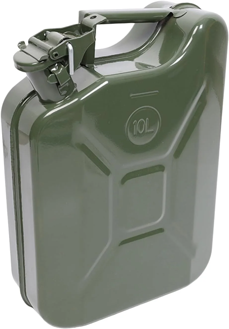 مخزن انتقال سوخت gihusrzx با ظرفیت 5/10 لیتر، مخزن ذخیره سازی قابل حمل با سیستم خروجی انعطاف پذیر، مخزن انتقال روغن بزرگ، ضد نشت و با مهر و موم مناسب