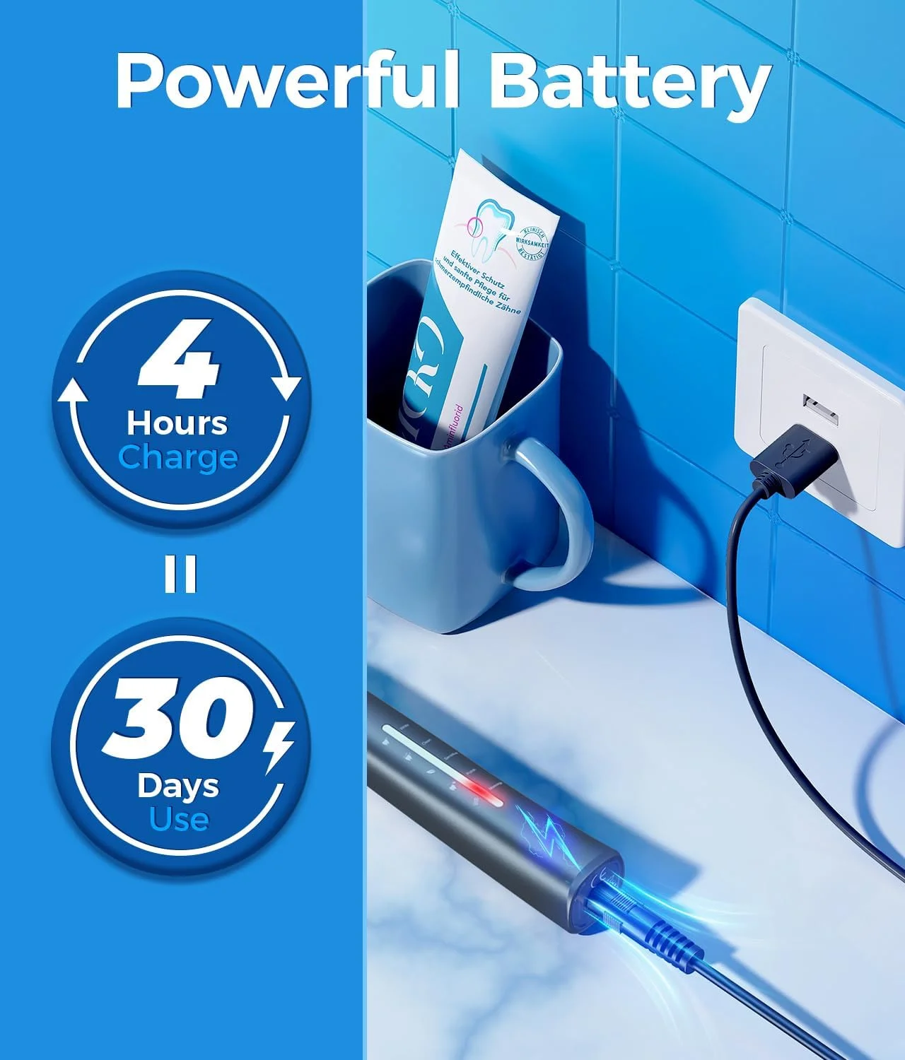 مسواک برقی دمیتا، مسواک های صوتی با 8 سری مسواک 40000 VPM 5 حالت، مسواک های صوتی شارژ سریع 4 ساعت دوام 30 روز، مسواک برقی قابل شارژ برای بزرگسالان خاکستری مسواک برقی دمیتا، مسواک های صوتی با 8 سری مسواک 40000 VPM 5 حالت، مسواک های صوتی شارژ سریع 4 ساعت دوام 30 روز، مسواک برقی قابل شارژ برای بزرگسالان خاکستری