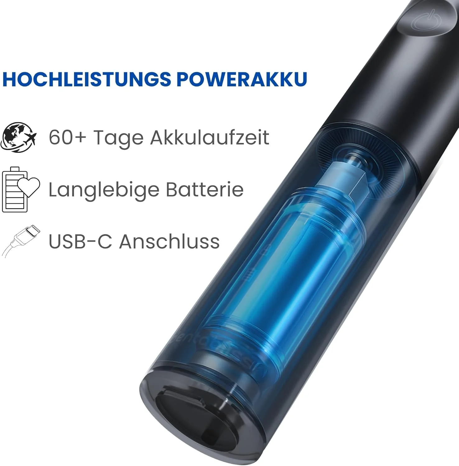 مسواک صوتی نوسانی دنتابلیس اوسونیک - مسواک برقی برای تمیز کردن موثر دندان ها، فناوری تمیز کردن باس توصیه شده توسط دندانپزشکان، 5 حالت، عمر باتری 60+ روز، تایمر هوشمند مسواک صوتی نوسانی دنتابلیس اوسونیک - مسواک برقی برای تمیز کردن موثر دندان ها، فناوری تمیز کردن باس توصیه شده توسط دندانپزشکان، 5 حالت، عمر باتری 60+ روز، تایمر هوشمند